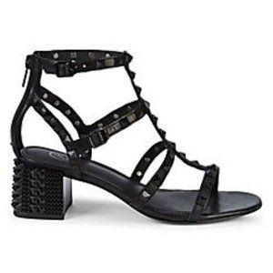 Ash Rolls Bis S Studded Block Heel Sandals - Size 7